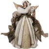 Clayre & Eef 65625 Decorative Angel Beige Gold 20x12x28 cm Christmas