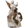 Clayre & Eef 65625 Decorative Angel Beige Gold 20x12x28 cm Christmas