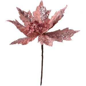 Clayre & Eef 65821 Christmas Decoration Flower Pink...