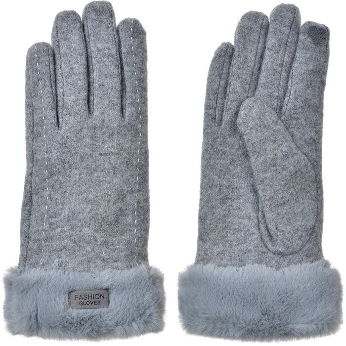 Juleeze JZGL0090G Gloves grey 9x23x2 cm 100% polyester