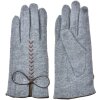 Juleeze JZGL0096G Gloves grey 9x23x1 cm loop detail elastic polyester