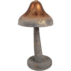 Clayre & Eef 6Y5679 Decorative Mushroom Metal Grey...