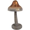 Clayre & Eef 6Y5679 Decorative Mushroom Metal Grey Brown Antique Design Ø14x27 cm