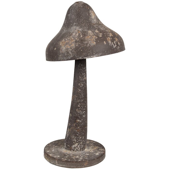 Clayre & Eef 6Y5680 Decoration Mushroom Metal Antique Look Ø 14x27 cm Brown