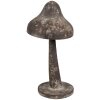 Clayre & Eef 6Y5680 Decoration Mushroom Metal Antique Look Ø 14x27 cm Brown