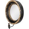 Clayre & Eef 52S313 Wall mirror with lamp Brown Black 50x18x60 cm E14 25W