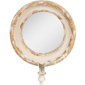 Clayre & Eef 62S304 Wall mirror with lamp Shabby Chic...