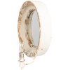 Clayre & Eef 62S304 Wall mirror with lamp Shabby Chic Beige 38x14x47 cm E14