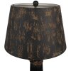 Clayre & Eef 6LMC0089 Table Lamp Wood Iron Ø35x64 cm Brown Black E27 60W