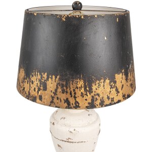 Clayre & Eef 6LMC0090 Table Lamp Beige Black Ø...