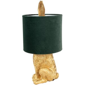 Clayre & Eef 6LMC0099GOVGR Table Lamp Rabbit Design...