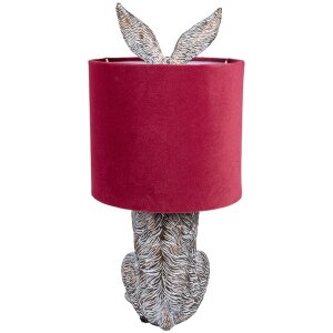 Clayre & Eef 6LMC0099VBU Table lamp rabbit design red Ø 20x43 cm E27 60W