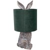 Clayre & Eef 6LMC0099VGR Table lamp rabbit design green Ø 20x43 cm E27 60W