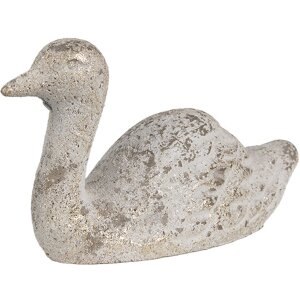 Clayre & Eef 6TE0547 Decoration Duck White Gold Stone...