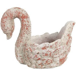 Clayre & Eef 6TE0549 Flower Pot Swan Antique Look...