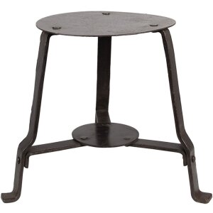 Clayre & Eef 6UNY0010 Plant Table Black Round Iron...