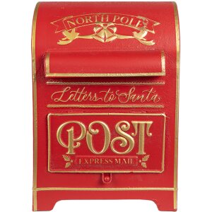 Clayre & Eef 6Y5678 Wall Mounted Letter Box Red Gold...