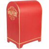 Clayre & Eef 6Y5678 Wall Mounted Letter Box Red Gold Coloured Iron 24x20x36 cm