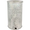 Clayre & Eef 6Y5681 Pedal bin Grey vintage-look metal 26x30x45 cm