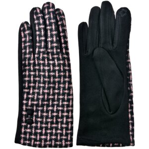 Juleeze JZGL0101BU Winter gloves black pink 9x23x1 cm