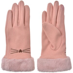 Juleeze JZGL0102P Gloves pink 9x23x2 cm cat design...