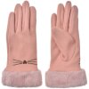 Juleeze JZGL0102P Gloves pink 9x23x2 cm cat design touchscreen compatible