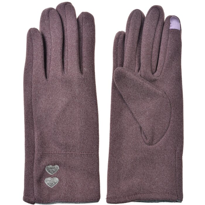 Juleeze JZGL0104 Gloves 9x23x1 cm purple 100% polyester elegant