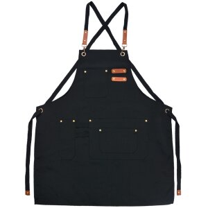 Clayre & Eef KT041.040DBL Apron Black 75x66 cm 100%...