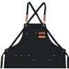 Clayre & Eef KT041.040DBL Apron Black 75x66 cm 100% Polyester