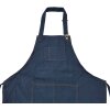 Clayre & Eef KT041.041 Apron Blue 77x68 cm Adjustable neck strap Polyester