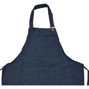 Clayre & Eef KT041.042 Apron Blue 77x68 cm 100%...