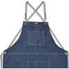 Clayre & Eef KT041.043 Apron Blue 82x70 cm 100% Polyester