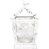 Clayre & Eef 6Y5670 Lantern Antique White Metal Glass 20x20x35cm