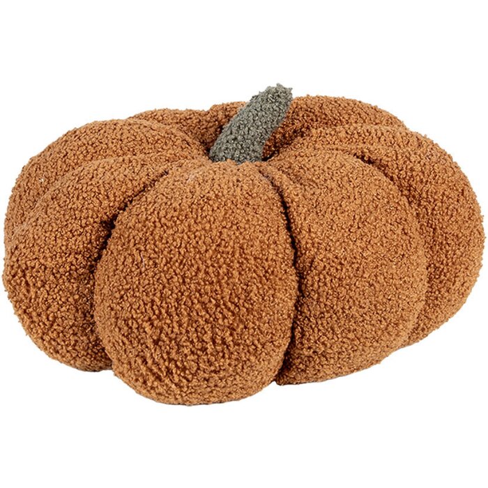 Clayre & Eef KG033.008CH Pumpkin cushion autumn brown Ø 28x18 cm filled