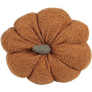 Clayre & Eef KG033.008CH Pumpkin cushion autumn brown Ø 28x18 cm filled