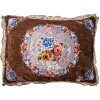 Clayre & Eef KG039.003 Decorative cushion filled brown pink 70x50x6 cm