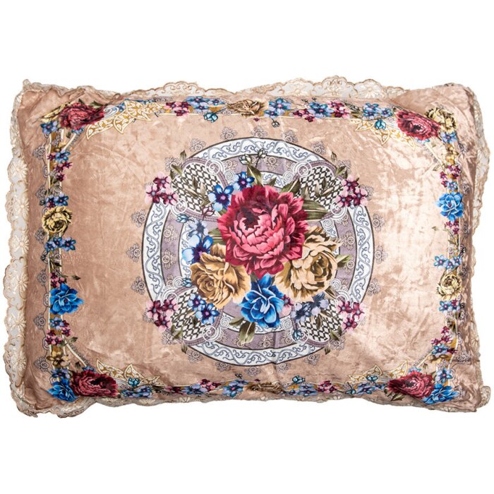 Clayre & Eef KG039.005 Decorative cushion Baroque Beige Pink 70x50x6 cm Synthetic