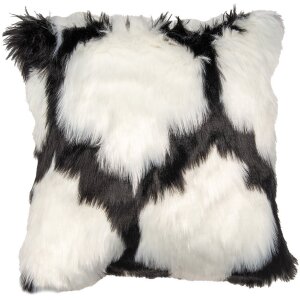 Clayre & Eef KT021.352 Cushion Cover White Black...