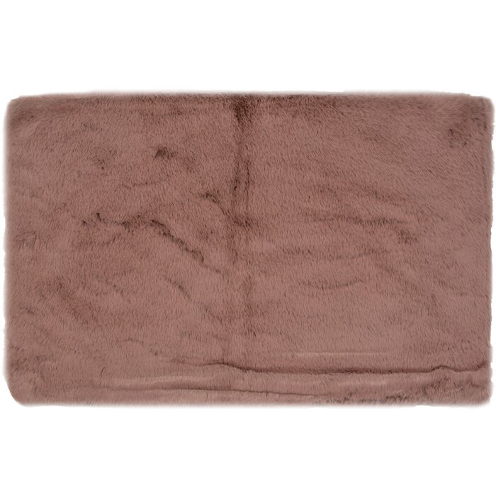 Clayre & Eef KT080.068P Bath Mat Pink 40x60x2 cm Polyester