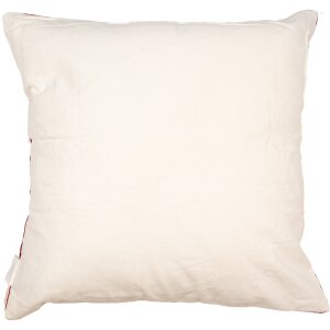 Clayre & Eef KT021.354 Cushion Cover Merry Christmas White Red 45x45 cm Polyester