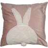 Clayre & Eef KT021.359 Cushion cover Pink White Bunny motif 45x45 cm Polyester