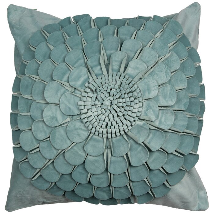 Clayre & Eef KT021.361 Cushion cover green 45x45 cm square polyester