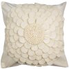 Clayre & Eef KT021.362 Cushion Cover Beige Floral Design 45x45 cm Polyester