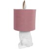 Clayre & Eef 6LMC0099WVP Table Lamp Rabbit Country Style White Pink E27 60W