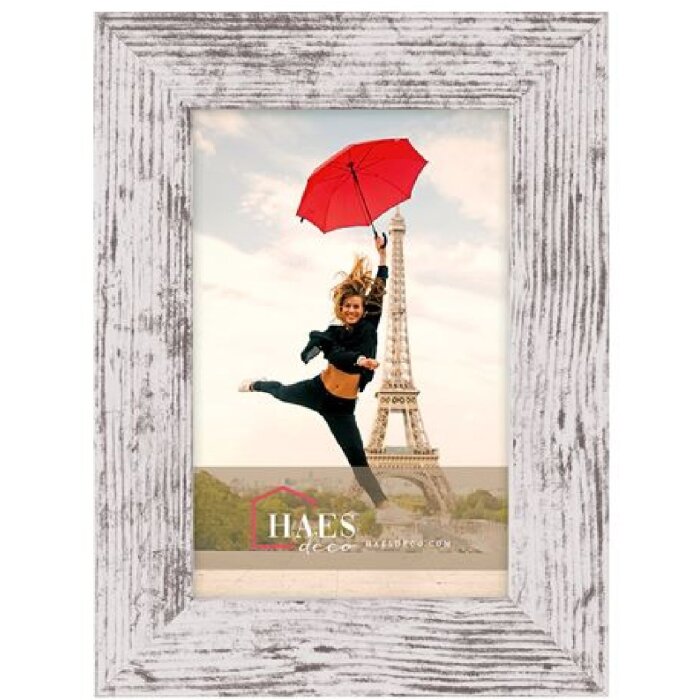 Haes Deco picture frame SP001106 Paris white/brown 10x15 cm MDF wood effect