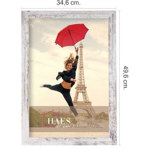 Haes Deco picture frame SP001326 Paris White/Brown 30x45 cm acrylic glass protection