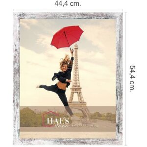 Haes Deco picture frame SP001406 Paris White/Brown 40x50 cm wood look acrylic glass