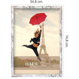 Haes Deco picture frame SP001506 Paris White Brown 50x70 cm portrait format landscape format