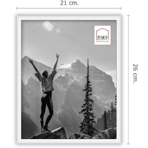 Haes Deco EF12W Easy Frame Plastic Photo Frame White 20x25 cm