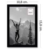 Haes Deco plastic photo frame EF1B Easy Frame Black 10x15 cm